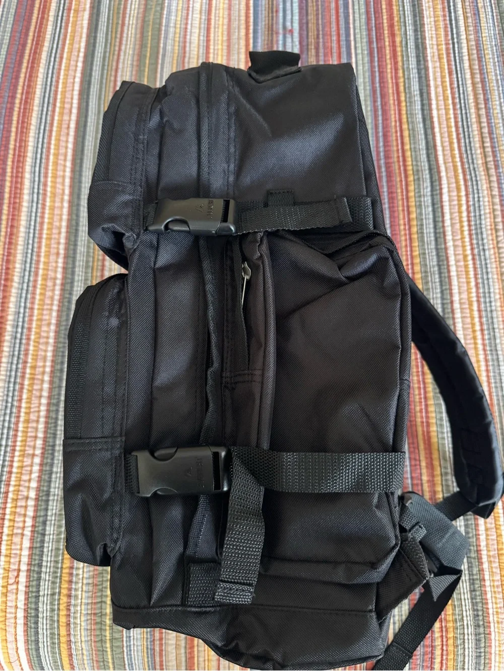 Everest Oversized Deluxe Backpack 3045R Black NWT travel hiking outdoor